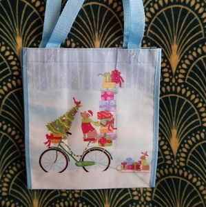 Christmas dog tote bag